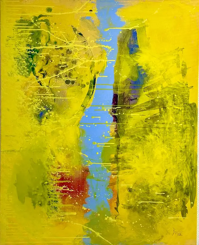 Ach diese Lücke „GAP“, Acryl Auf Leinwand, 100 cm x 80 cm